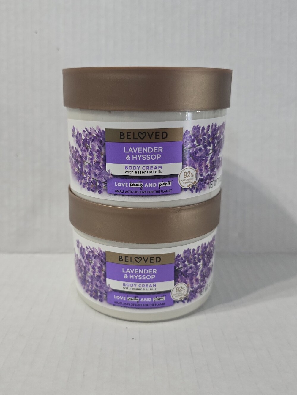 LOT of 2 Love Beauty And Planet Lavender Hyssop Body Cream 10 oz Each NEW